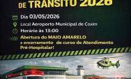 Simulado de acidente de tr&acirc;nsito abre programa&ccedil;&atilde;o do "Maio Amarelo" em Coxim