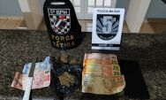 For&ccedil;a T&aacute;tica intensifica combate ao tr&aacute;fico e prende suspeito com drogas em Coxim