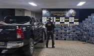 Persegui&ccedil;&atilde;o termina com apreens&atilde;o de 1,6 tonelada de maconha na MS-386
