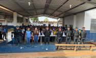 Pol&iacute;cia Militar realiza palestra educativa durante a Opera&ccedil;&atilde;o Caminhos Seguros em Rio Verde de MT/MS