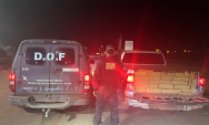 DOF apreende 2 toneladas de maconha em caminhonete furtada ap&oacute;s fuga na MS-162
