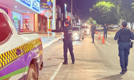 Pol&iacute;cia Militar realiza blitz com foco no combate ao roubo e furto de ve&iacute;culos em Coxim