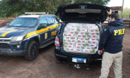 Cigarros contrabandeados s&atilde;o encontrados em ve&iacute;culo abandonado na BR-267
