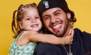 Z&eacute; Felipe se diverte com detalhe curioso herdado por Maria Flor
