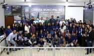 Estudantes participam de encontro na C&acirc;mara de Coxim e debatem cidadania e futuro da juventude