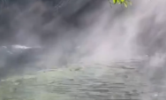 Rio de &aacute;guas cristalinas parece 'soltar fuma&ccedil;a' em dia de frio com 10&deg;C em MS