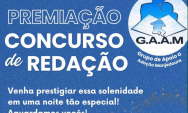 Concurso de Reda&ccedil;&atilde;o do GAAM ter&aacute; cerim&ocirc;nia de premia&ccedil;&atilde;o nesta sexta-feira (26) em Coxim