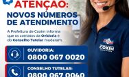 Prefeitura de Coxim refor&ccedil;a canais de atendimento e orienta popula&ccedil;&atilde;o sobre novos n&uacute;meros da Ouvidor
