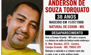 Comerciante de Coxim desaparece ap&oacute;s deixar esposa em sal&atilde;o de beleza em Campo Grande
