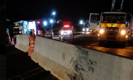 Colis&atilde;o contra barreira de concreto deixa motociclista gravemente ferido na BR-163