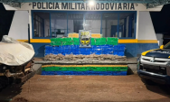 Motorista morre ap&oacute;s capotar Hilux com 1,8 tonelada de drogas na MS-289, em Amambai
