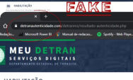 Detran-MS alerta para nova tentativa de golpe com site clonado