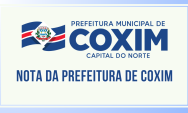 NOTA DA PREFEITURA DE COXIM