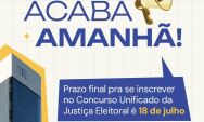 Incrições para o Concurso público nacional unificado da justiça eleitoral termina nesta quinta-feira