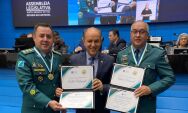 Comandantes do 5º BPM e do CPA-6 são agraciados com Medalha Coronel Adib Massad em solenidade