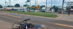 Motociclista morre após ser atingido por carreta na BR-163 em Coxim