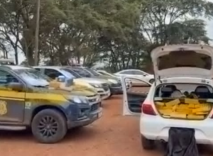 PRF apreende 379 quilos de maconha e prende dois homens na BR-376 em Ivinhema
