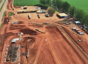 Obras do primeiro Ponto de Parada alteram tr&aacute;fego na BR-163 em S&atilde;o Gabriel do Oeste
