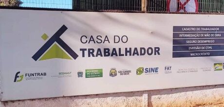 Semana inicia com 29 oportunidades de emprego na Casa do Trabalhador de S&atilde;o Gabriel do Oeste
