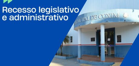 C&acirc;mara Municipal de Coxim decreta recesso legislativo e administrativo