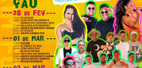 Come&ccedil;a nesta sexta o maior carnaval de rua da regi&atilde;o norte, Coxim Folia 2025