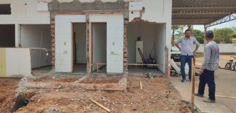 Vereador Joanes Pimentel acompanha reformas no Hospital Municipal de Rio Verde de MT/MS