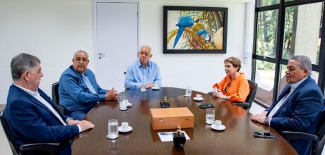 Presidente do TCE-MS recebe visita da senadora Tereza Cristina