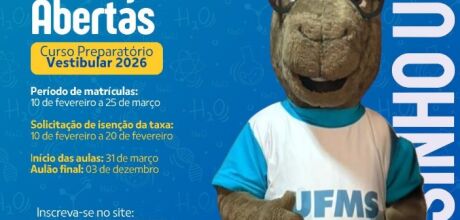 Sonha em entrar na universidade? O Cursinho UFMS pode te ajudar