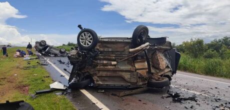 Colis&atilde;o na BR-163 em S&atilde;o Gabriel do Oeste deixa quatro feridos

