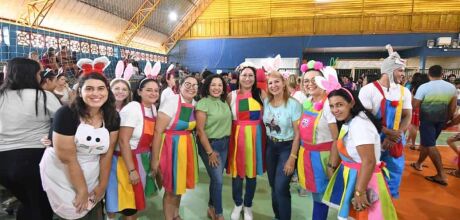 Prefeitura de Sonora celebra P&aacute;scoa com alunos da rede municipal de ensino
