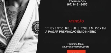 Coxim sedia torneio de jiu-j&iacute;tsu com atletas de nove cidades
