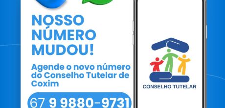 Prefeitura de Coxim anuncia novo n&uacute;mero de contato do Conselho Tutelar