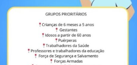 S&aacute;bado &eacute; Dia D de Vacina&ccedil;&atilde;o contra a Influenza em Coxim: Unidades de Sa&uacute;de Atendem das 7h &agrave;s 13h