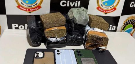 Casal &eacute; preso com quase 4kg de maconha em hotel de Inoc&ecirc;ncia
