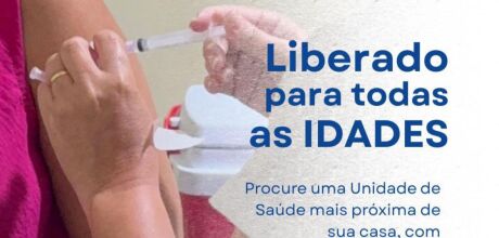 Vacina contra a Influenza est&aacute; liberada para todas as idades em Coxim