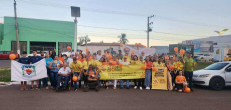        Delegacia da Mulher participa de caminhada do maio Laranja em Coxim