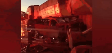 Acidente entre carro e carreta na BR-163 deixa cinco feridos, dois em estado grave, em Campo Grande

