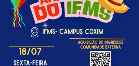 IFMS convida comunidade de
Coxim para seu tradicional Arrai&aacute; hoje sexta-feira (18)