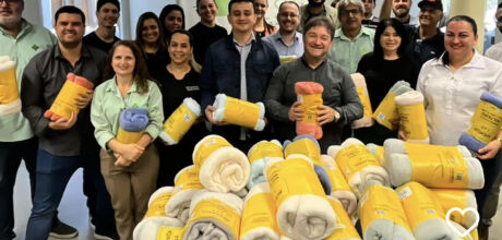 Solidariedade que aquece: funcion&aacute;rios da C&acirc;mara Municipal de Coxim arrecadam cobertores 