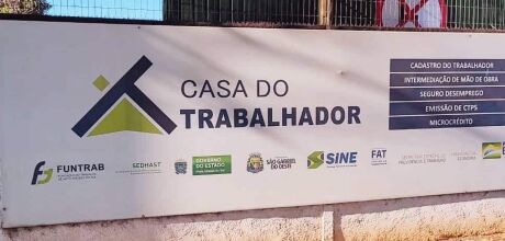 Casa do Trabalhador oferece 55 vagas de emprego em S&atilde;o Gabriel do Oeste nesta segunda-feira
