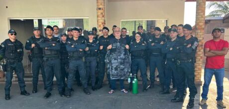 Em Coxim, sargento &eacute; acolhido com carreata ap&oacute;s alta de interna&ccedil;&atilde;o por fibrose pulmonar
