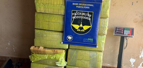 Pol&iacute;cias apreendem cerca de 448 kg de drogas em opera&ccedil;&atilde;o conjunta em Ponta Por&atilde;

