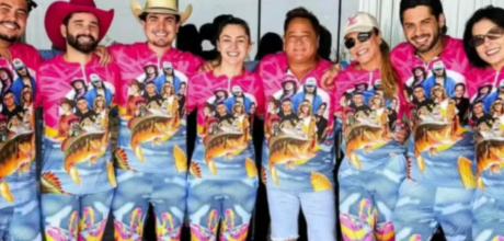Ana Castela e fam&iacute;lia de Z&eacute; Felipe surgem uniformizados