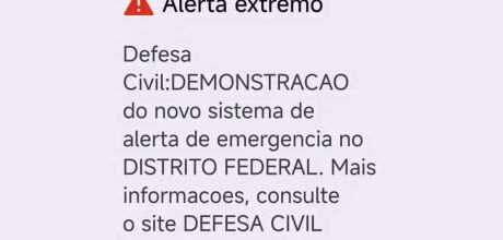 Defesa Civil testa aviso de desastre via celular no DF, GO, MS e MT
