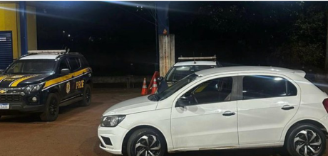 PRF recupera carro com registro de furto durante fiscaliza&ccedil;&atilde;o na BR-163 em Rio Brilhante
