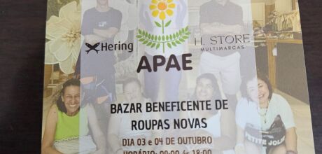 Moda e solidariedade: APAE realiza bazar beneficente de roupas novas em Coxim