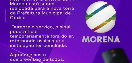 Sinal da TV Morena passa por realoca&ccedil;&atilde;o em Coxim para nova torre da Prefeitura