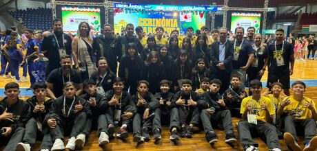 Delega&ccedil;&atilde;o sul-mato-grossense marca presen&ccedil;a na abertura dos Jogos Escolares Brasileiros 