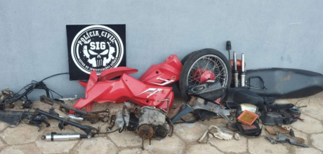 Pol&iacute;cia Civil elucida furtos de motocicletas e prende homem por recepta&ccedil;&atilde;o em Aquidauana
