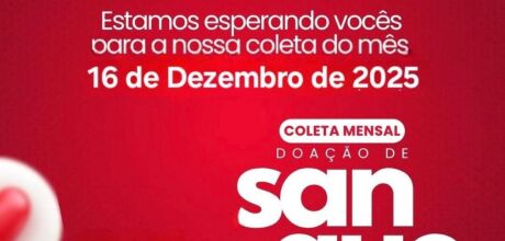            Hemosul realiza coleta de sangue nesta ter&ccedil;a-feira (16) em Coxim